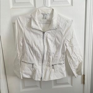 White House Black Market Women's White Jacket